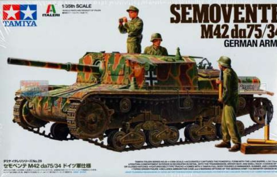 Misc. Products * | Tamiya Tam37029 1/35 Semovente M42 Da75/34 German Army