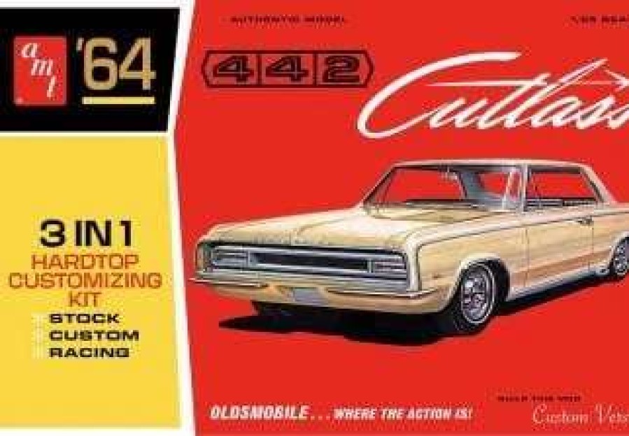 Misc. Products * | Amt1066 1964 Olds Cutlass 442 Hardtop 1:25