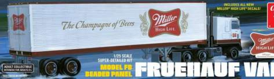 Misc. Products * | Amt1234 Fruehauf 40 Semi Trailer (Miller Beer) 1:25