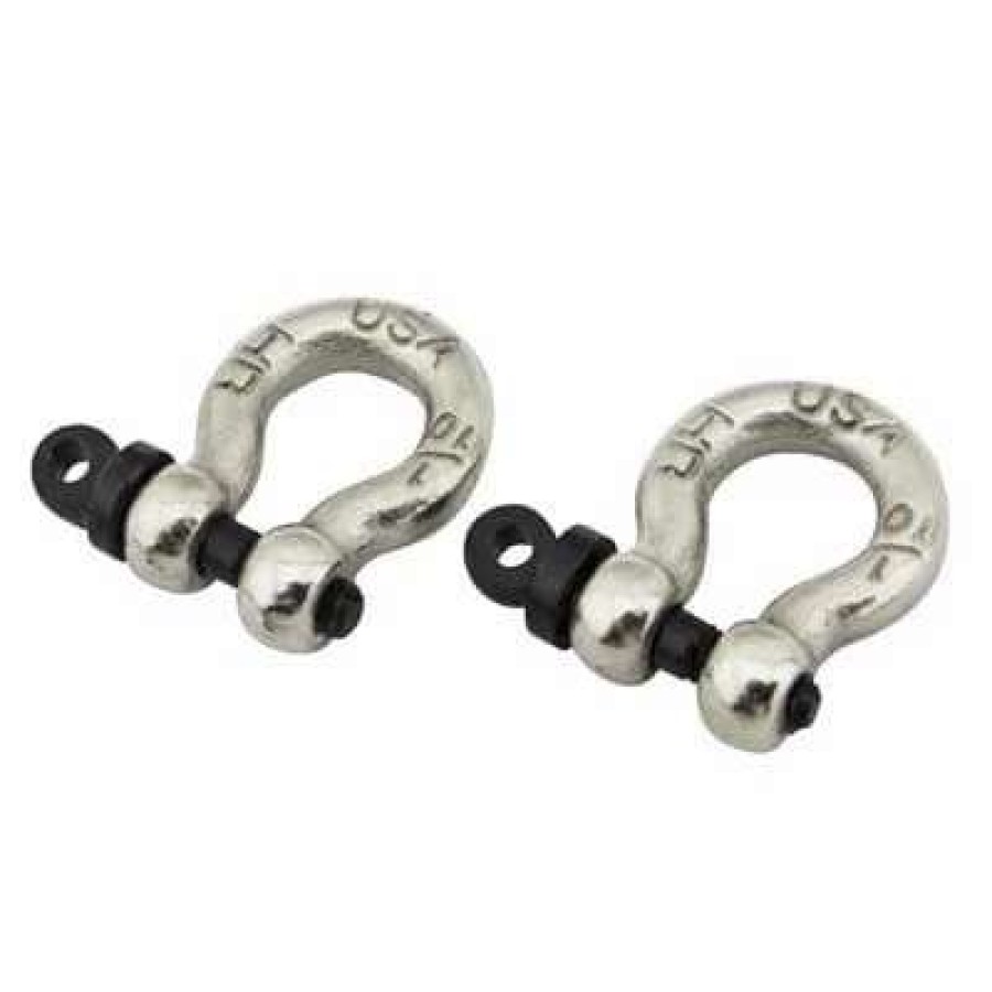 Car And Truck Parts * | Acc808X08 1/10 Scale Alum Chrm Tow Shackle D-Rings (2)