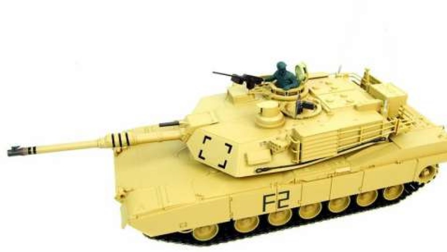 Rc Tanks * | 1/16 M1A2 Abrams Rc Tank With Smoke, Sound And Bb Gun 2.4Ghz Version