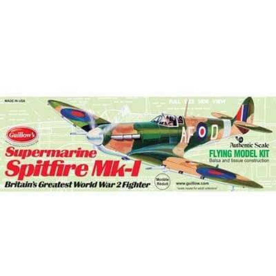 Misc. Products * | Gui504 Guillow Supermarine Spitfire Mk-1