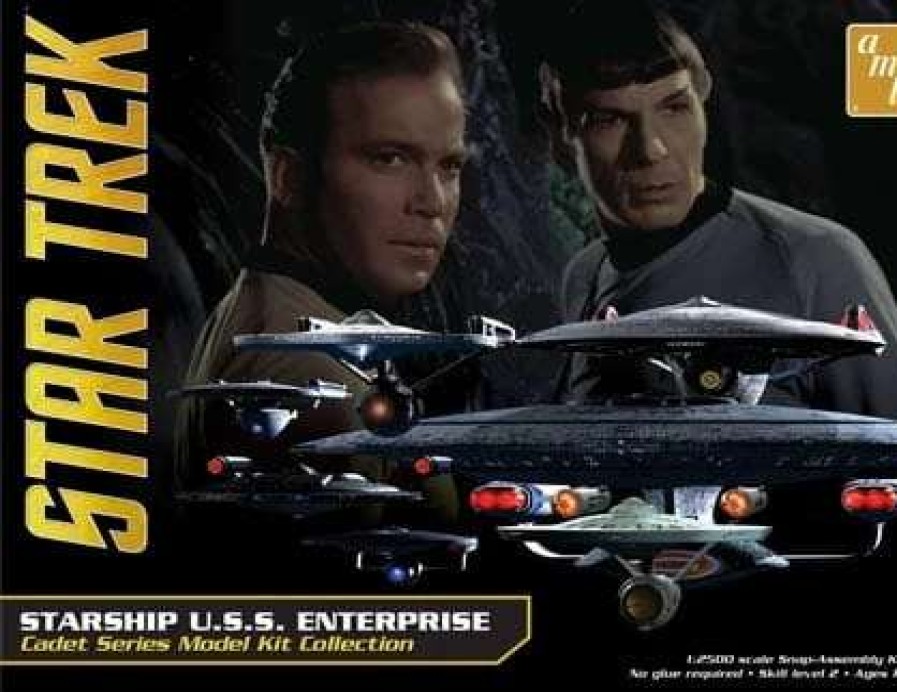 Misc. Products * | Amt954 1/2500 Star Trek Uss Enterprise Box Set, Snap