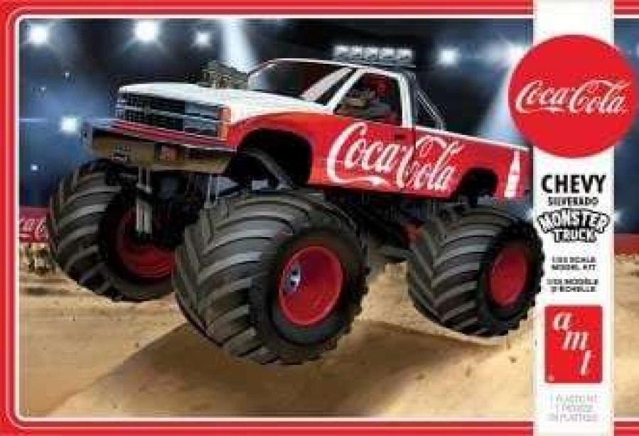 Misc. Products * | Amt1184M 1/25 1988 Chevy Silverado Monster Truck Coca-Cola