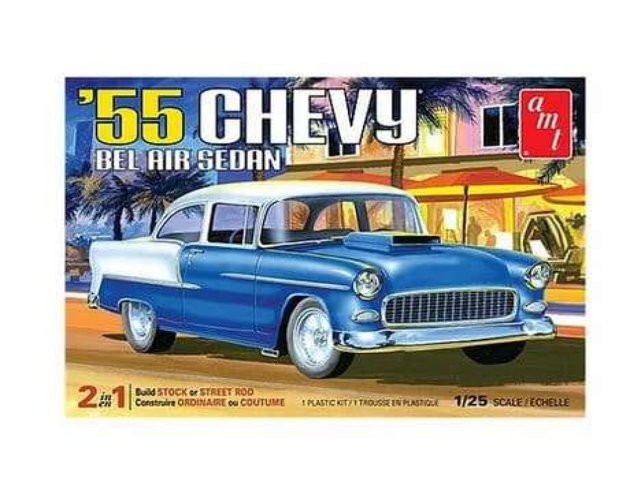 Misc. Products * | Amt1119 1/25 1955 Chevy Bel Air Sedan